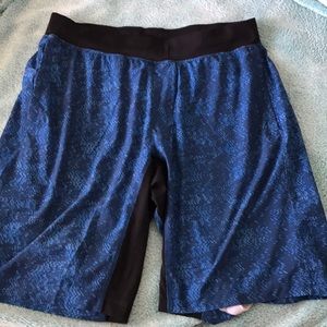 Blue Patterned Lululemon Shorts for Men